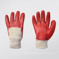 Gants de travail enduits de nitrile rouge